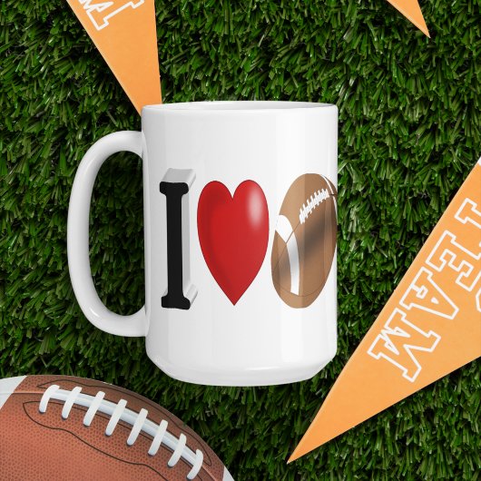 Fan de football demi-texte Géant café Mug
