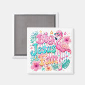 Fan de Jésus avec Magnet Flamingo (Recto/Verso)