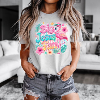 Fan de Jésus avec T-shirt Flamingo