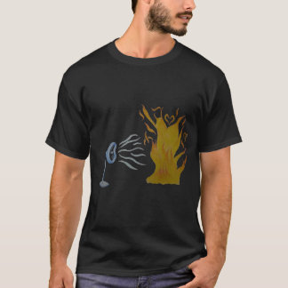 Fan de vlammen van de liefde t-shirt