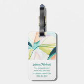 Fan Flowers IV Bagagelabel (Achterkant verticaal)