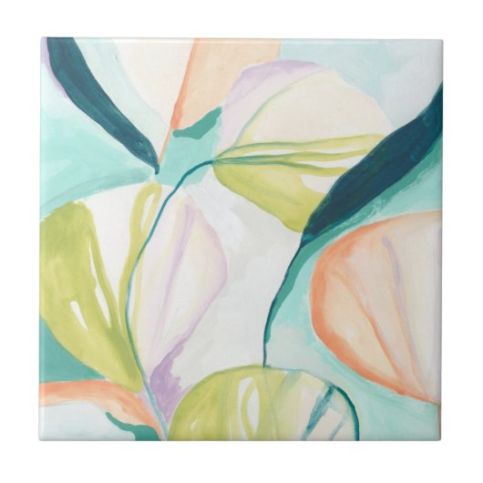 Fan Flowers IV Tegeltje (Voorkant)