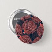Fan living colral ronde button 5,7 cm (Voorkant /achterkant)