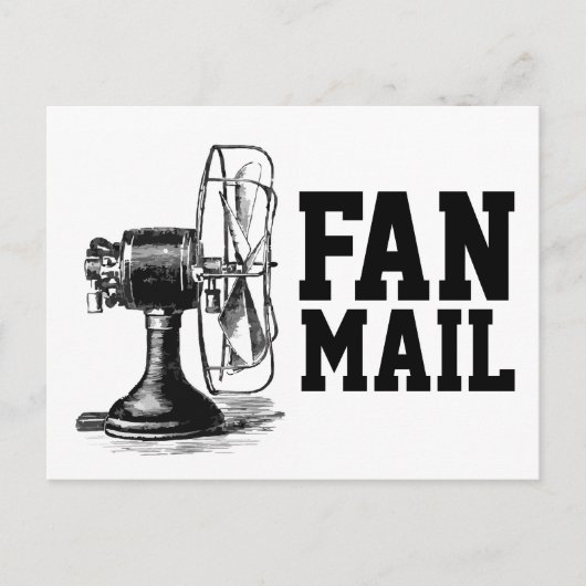 FAN MAIL Funny Briefkaart (Voorkant)