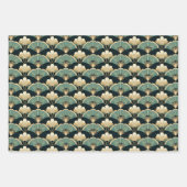 Fan Motif Art Déco Papier d'enveloppement Matte (Devant 3)