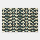 Fan Motif Art Déco Papier d'enveloppement Matte (Devant)