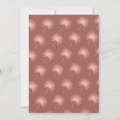 Fan Palm Leaf Tropical Bright Summer Save the Date Kaart (Achterkant)