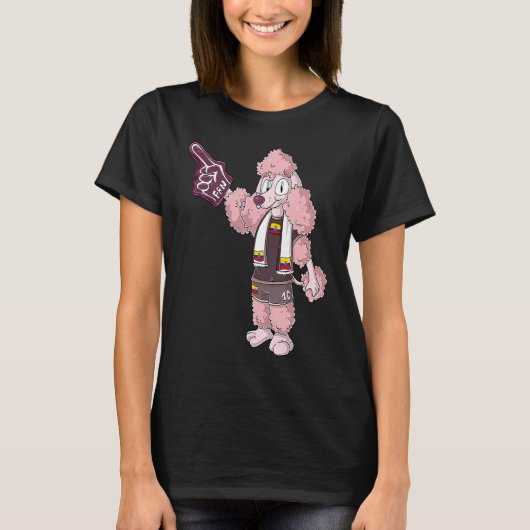Fan Poodle Ecuador T-shirt (Voorkant)