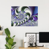 Fan Spiral Cute Cool Moderne Abstracte Art Poster (Thuiskantoor)