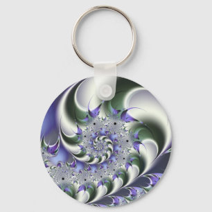 Fan Spiral Cute Cool Moderne Abstracte Art Sleutelhanger