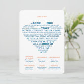 Fan van het informele trouwprogramma programma (Staand voorkant)