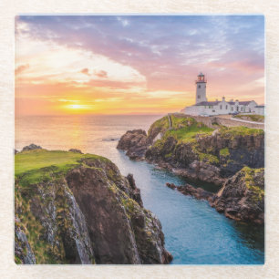 Fanad Head Lighthouse Co. Donegal Ierland Glazen Onderzetter