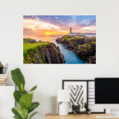 Fanad Head Lighthouse Co. | Donegal Ierland Poster (Thuiskantoor)