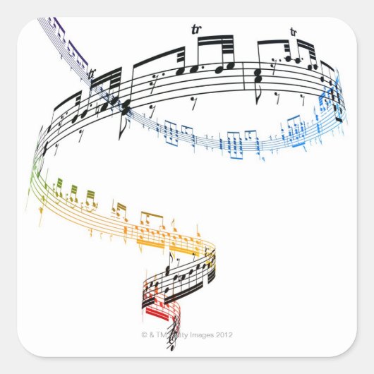 Fanataisie (Opus 7) 2 Vierkante Sticker (Voorkant)