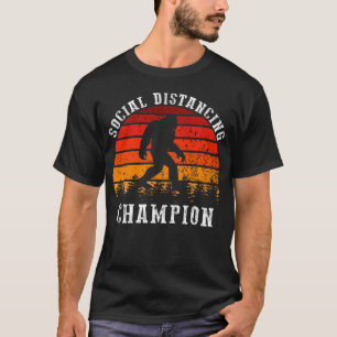 fanatieke kampioen sociale afstanden t-shirt