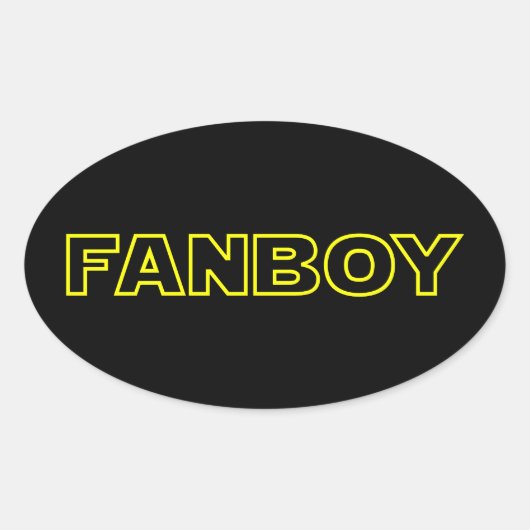 FANBOY OVALE STICKER (Voorkant)