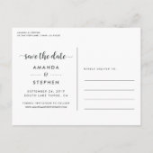 Fanciel script | De foto bewaart de Datum Aankondigingskaart (Achterkant)