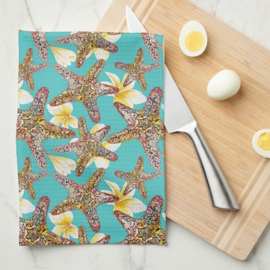 Fanciel Starfish Pattern Theedoek (Quarter Fold)