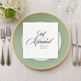 Fanciest is net getrouwd met receptie servet