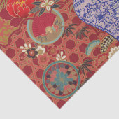 Fanciful Chinoiserie Decoupage Tissue Paper Tissuepapier (Detail)