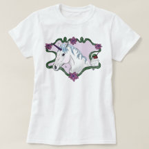 Fanciful eenhoorn en kolibrie T-shirt