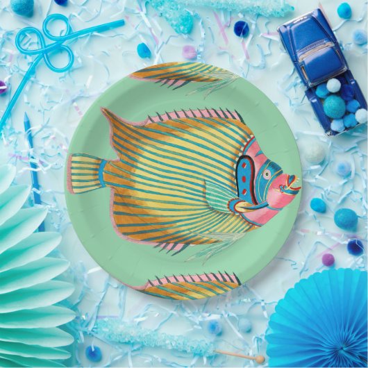 Fanciful Fish met Frans Papieren Bordje (Feest)