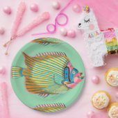 Fanciful Fish met Frans Papieren Bordje (Feest)