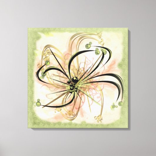 Fanciful Flower Canvas Afdruk (Voorkant)