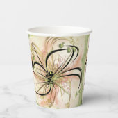 Fanciful Flower Papieren Bekers (Achterkant)