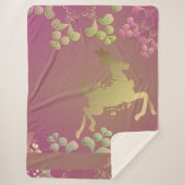 Fanciful rendier sneeuwvlok sherpa deken (Voorkant)