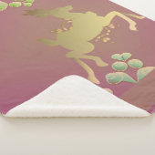 Fanciful rendier sneeuwvlok sherpa deken (3/4)