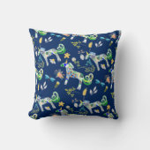 Fanciful Unicorns and Dragonflies Kussen (Voorkant)