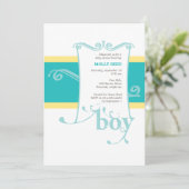 Fancy Aangepaste Baby shower Kaart (Staand voorkant)