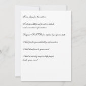 Fancy Aangepaste Monogram Formele Uitnodiging (Achterkant)