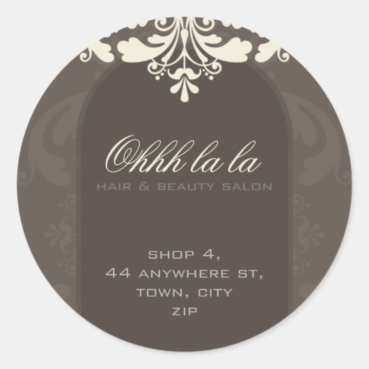FANCY ADRES LABEL :: couture florish 3A (Voorkant)