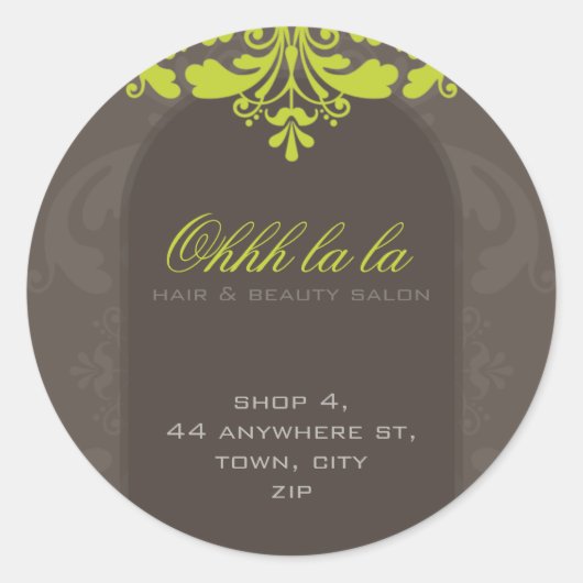 FANCY ADRES LABEL :: couture florish 4A (Voorkant)