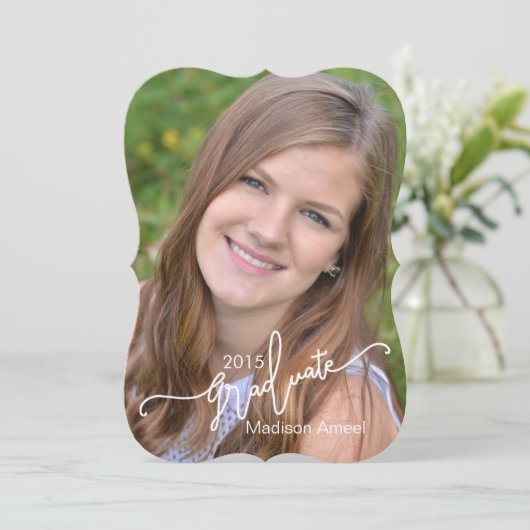 fancy Afstuderen in 2015 | Afstuderen Annoucement  Kaart (Staand voorkant)