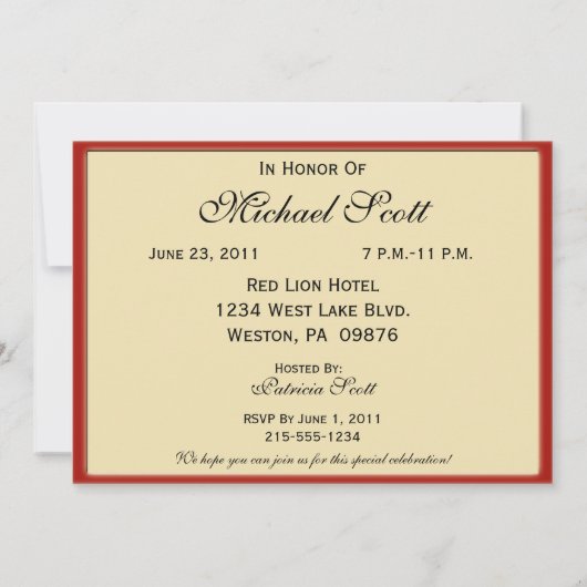 Fancy and Fun 80th Birthday Party Invitation (Dos)