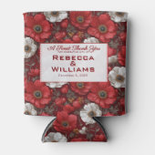 Fancy Anemones Petal Summer Wedding Blikjeskoeler (Voorkant)