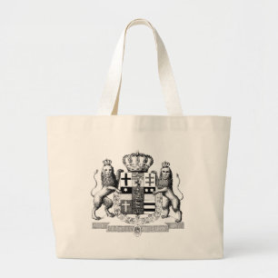 Fancy Antieke Wapen Leeuwen Boodschappentas Grote Tote Bag