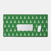 Fancy artistiek kerstpatroonfeestdag groen bureaumat (Keyboard & Muis)