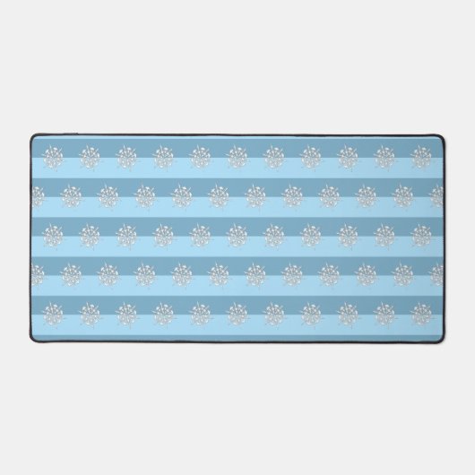 Fancy artistieke Snowflake-kerstfeestdag Bureaumat (Voorkant)