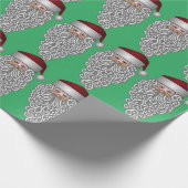 Fancy baardkerstman cadeaupapier (Hoek)