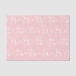 Fancy Baby JOY Lettering - Blush roze kalligrafie Tissuepapier