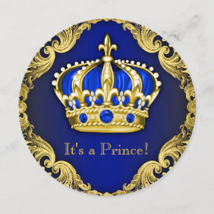 Fancy Baby shower Blauw Kaart