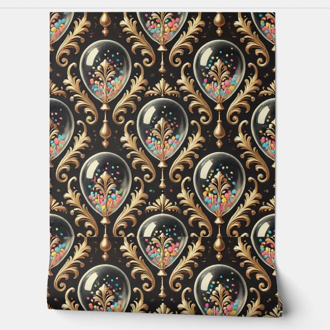 Fancy ballonnen behang (Afrollen)