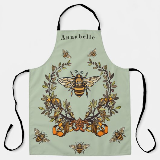 Fancy Bee Personaliseer  Schort (Voorkant)