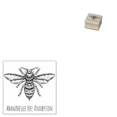 Fancy Bee Wood Art Stamp Rubberstempel (Gestempeld)