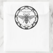 Fancy Black Bee Honey Étiquette Personnaliser (Sac)