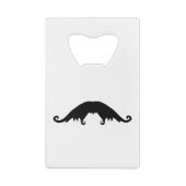 Fancy Black Mustache Carte de crédit Ouverture de (Dos)
